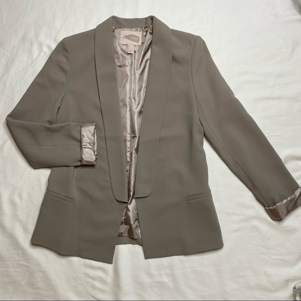Forever 21 Contemporary Women's Grey Taupe Blazer